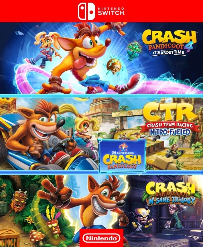 Crash Bandicoot Crashiversary Bundle - NINTENDO SWITCH | PS4 Digital Ecuador Venta de juegos Digitales PS3 PS4 Ofertas
